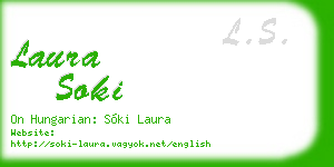 laura soki business card